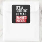 本を禁止するのは良読い日だ スクエアシール (バッグ)