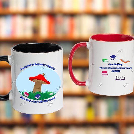 本を置く余地なし マグカップ