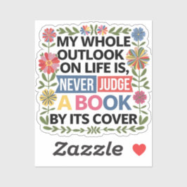 本を表紙で判断してはいけない シール