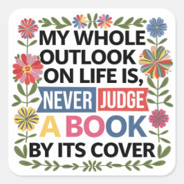 本を表紙で判断してはいけない スクエアシール