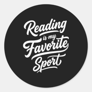 本を読むことが司書の本好きにとって一番好きなスポーツ ラウンドシール