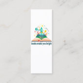 本を読むと目が覚める スキニー名刺 (正面)