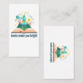 本を読むと目が覚める 名刺 (正面/裏面)