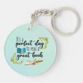 本を読むには完璧読な素晴らし日だ キーホルダー (裏面)