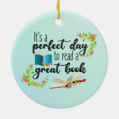 本を読むには完璧読な素晴らし日だ セラミックオーナメント (裏面)