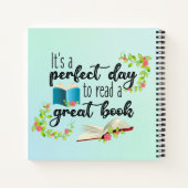 本を読むには完璧読な素晴らし日だ ノートブック (裏面)