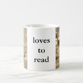 本を読むのが好き コーヒーマグカップ (中央)