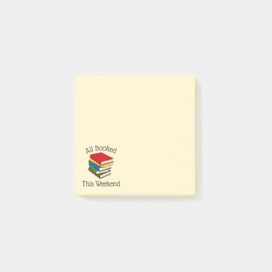 本を読むのが好き ポストイット (正面)