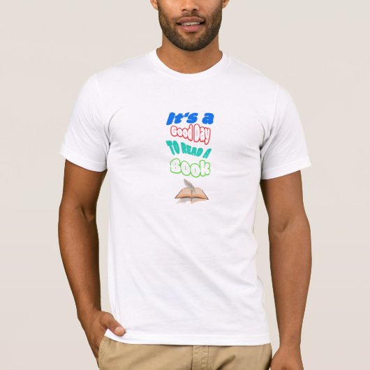 本を読むのに良い日 Tシャツ (正面)