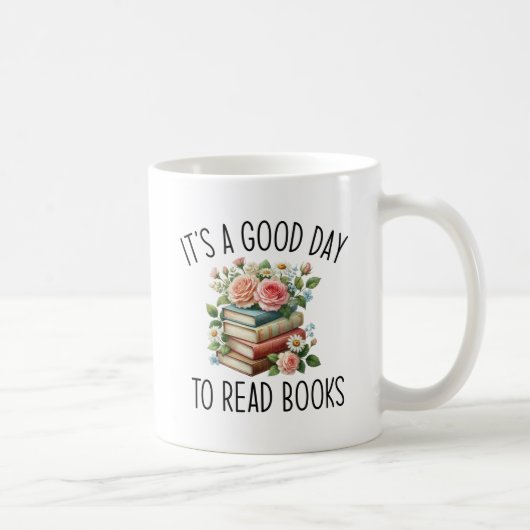 本を読むのは良い日読だ コーヒーマグカップ (右)