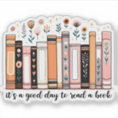 本を読むのは良い読日だ シール (正面)
