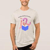 本を読むよりフックよりワーム トライブレンドＴシャツ (正面)