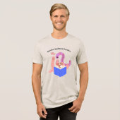 本を読むよりフックよりワーム トライブレンドＴシャツ (正面全面)