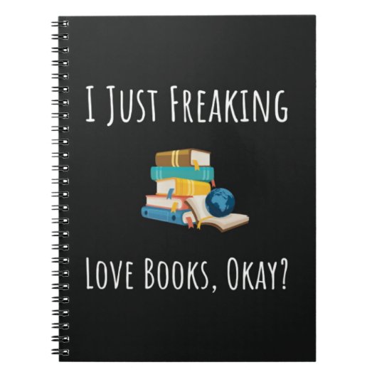 本を読むオタクのための面白いギフトアイデア ノートブック (正面)