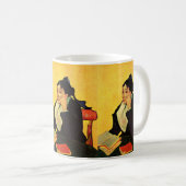 本を読むジーヌ夫人（Vincent van Gogh） コーヒーマグカップ (正面右)