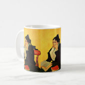 本を読むジーヌ夫人（Vincent van Gogh） コーヒーマグカップ (正面左)