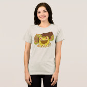 本を読むピクニックのカエル トライブレンドTシャツ (正面全面)
