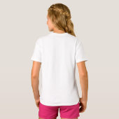 本を読むフクロウの子供服デザイン Tシャツ (裏面フル)