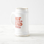 本を読むホットガールズ ビールジョッキ (正面左)