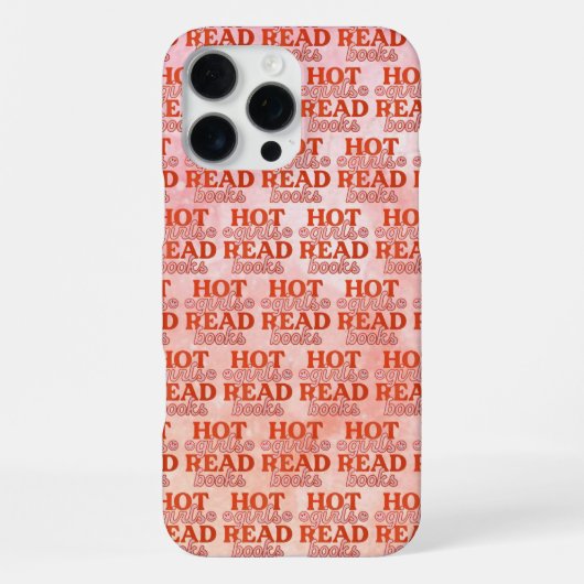 本を読むホットガールズ iPhoneケース (裏面)