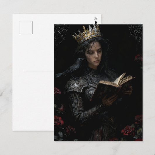 本を読む女王 ポストカード (正面/裏面)