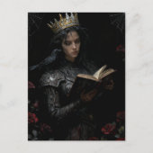 本を読む女王 ポストカード (正面)
