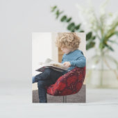 本を読む少年 ポストカード (スタンド正面)