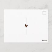 本を読む森の妖精とキノコ ポストカード (裏面)