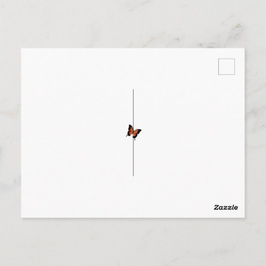 本を読む森の妖精とキノコ ポストカード (裏面)