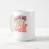 本を読む良い日読だ コーヒーマグカップ (正面左)