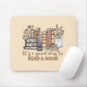 本を読む良い日読だ マウスパッド (マウス)