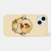本を読む魔法少女 iPhone 15ケース (裏面横)