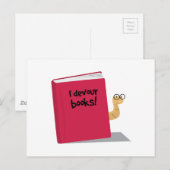 本を読む ポストカード (正面/裏面)