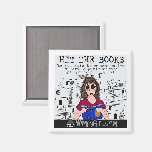 本を読む マグネット (正面/裏面)