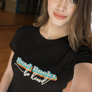 本を読む 親切に レトロデザイン Tシャツ