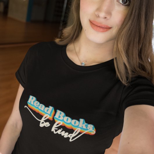 本を読む 親切に レトロデザイン Tシャツ