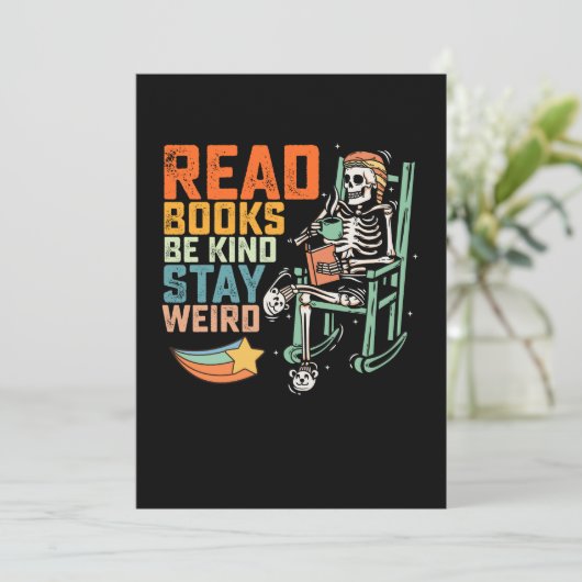 本を読め 親切であれ 普通じゃないでいよう スケルトン 招待状 (スタンド正面)