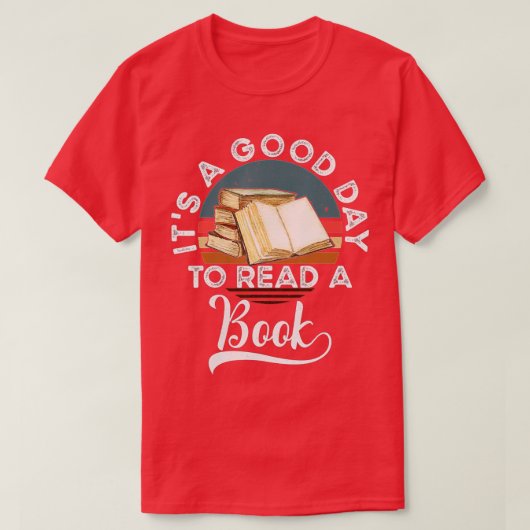 本を読んでい読いい日だ Tシャツ (デザイン正面)