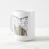 本を読んでよい日読だ コーヒーマグカップ (正面左)