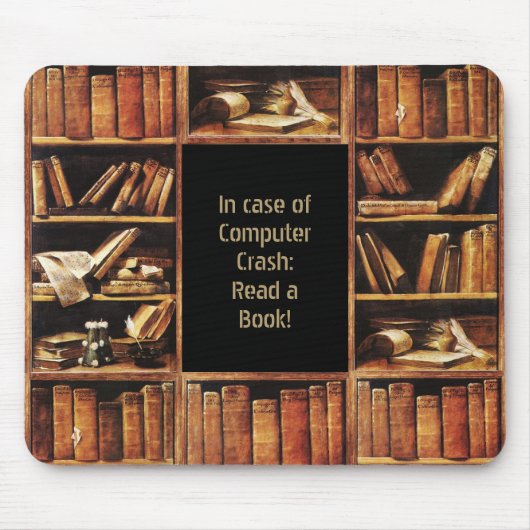 本を読んで下さい マウスパッド (正面)