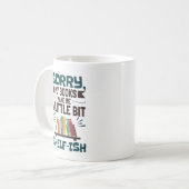 本を読んで少し気の抜けた本好きになって残念 コーヒーマグカップ (正面左)