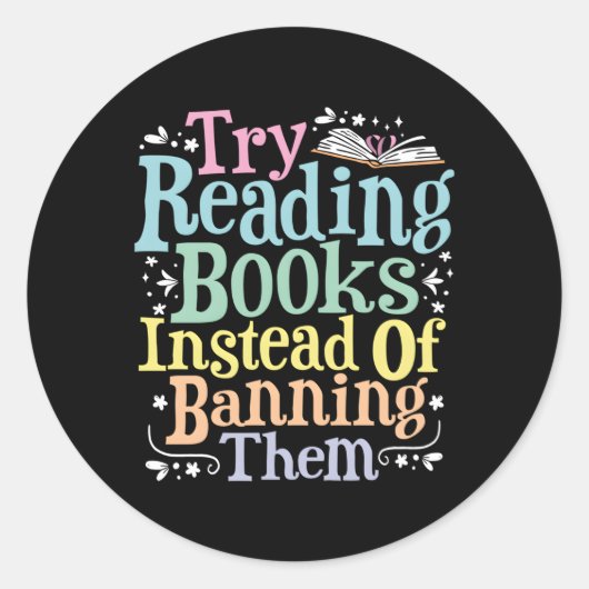 本を読止めずに本を試す ラウンドシール (正面)