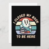 本を閉じてここに来たのよ ファニーゴースト 招待状 (正面/裏面)