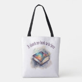 本を閉じて来た トートバッグ (裏面)