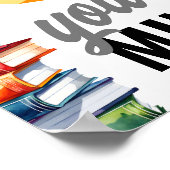 本を開いてマインドスクールの図書館を開く ポスター (角)