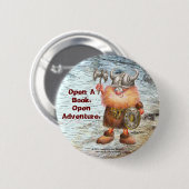 本を開けて下さい。 冒険を開けて下さい 缶バッジ (正面&裏面)