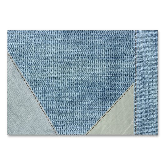 本を-デニムまたはジーンズのベビーシャワーカード持って来て下さい テーブルナンバー (裏面)