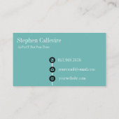 本アイコン教育産業カード 名刺 (裏面)