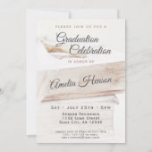 本エレガントスタック大学院写真卒業 招待状 (裏面)