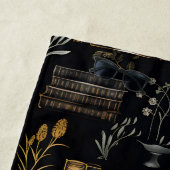 本エレガントデザイン- Dark Academia -ヴィンテージ本 ビーチタオル (インサイチュ)